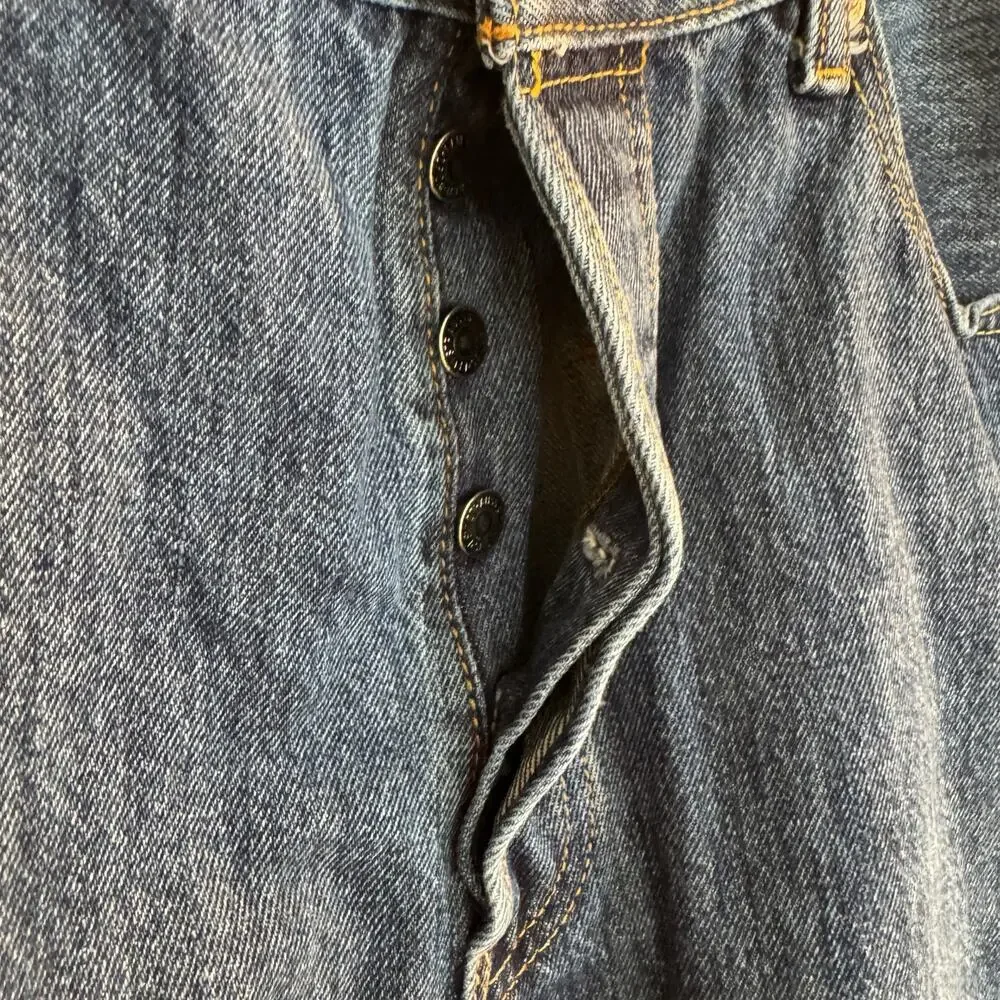 Levi's 501 Jeans Men's 36 Blue‎ Bootcut Denim Button Fly Medium Wash